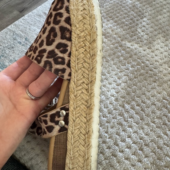 Soda Leopard Print Espadrille Sandals, Size 8.5 - Picture 8 of 12